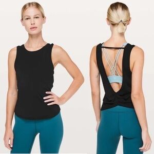 NWT LULULEMON ATHLETICA DEEP STRETCH TANK TRUE NAVY 4